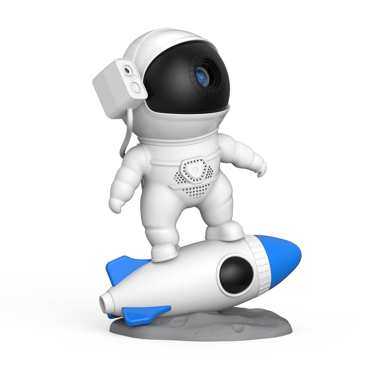 Astronaut In A Rocket Galaxy Sky Projector Lamp Desktop